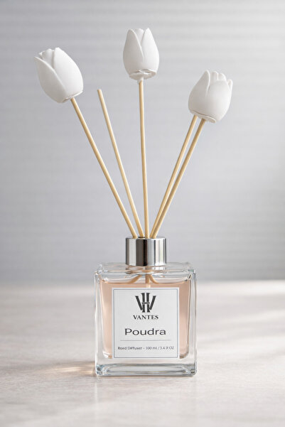 VANTES Pudra Çubuklu Oda Kokusu 100 ml – Hediyelik Dekoratif Oda Parfümü