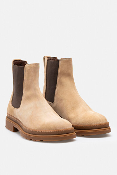 RUJO Verona Handmade Genuine Suede Leather Men's Chelsea Boots