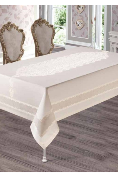 Sivalde Annaberry Liquid-Proof Stain-Resistant Seamless Tablecloth Cappuccino