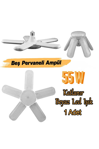 DÜNYA LED 55W LED PERVANE KRİSTAL AMPUL 1xE27 6500K