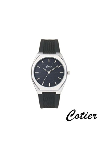 Cotier ساعة رجالية كوتير سيليكون رمادي