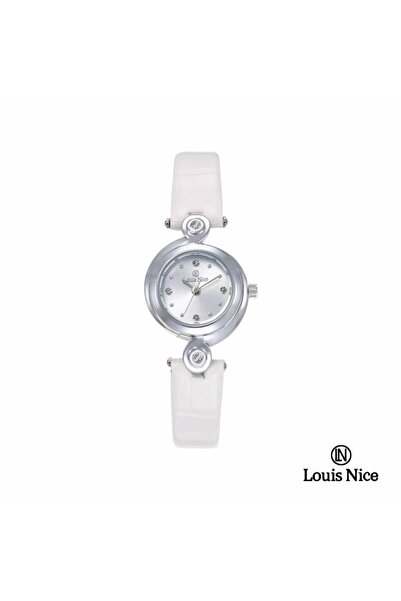 Louis Nice Louis Nice women's watch, white Leather