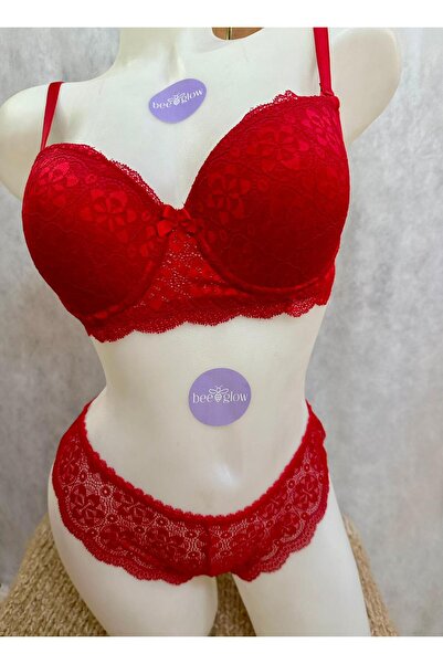 Bee Glow Unpadded Women's Lace Bra Set