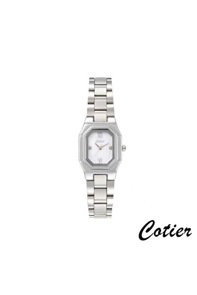 Cotier ساعة نسائية كوتير ستيل فضي
