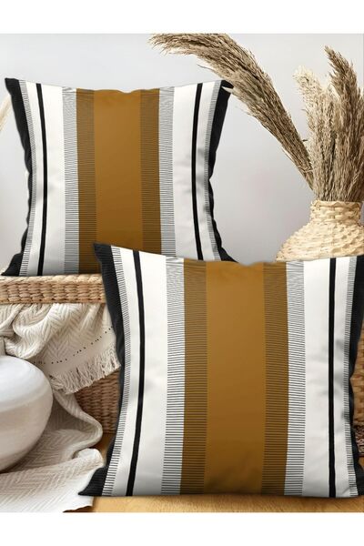 Ardizayn Bohemian (Coffee) - Velvet Fabric 2-Piece Throw Pillow Cover 43X43Cm...