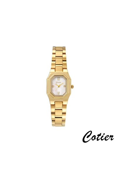 Cotier ساعة نسائية كوتير ستيل ذهبي
