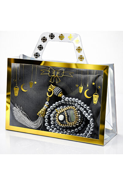 Deniz Elmasları Transparent Gift Set with Bag – Flared Scarf, Stone Zikirmati...