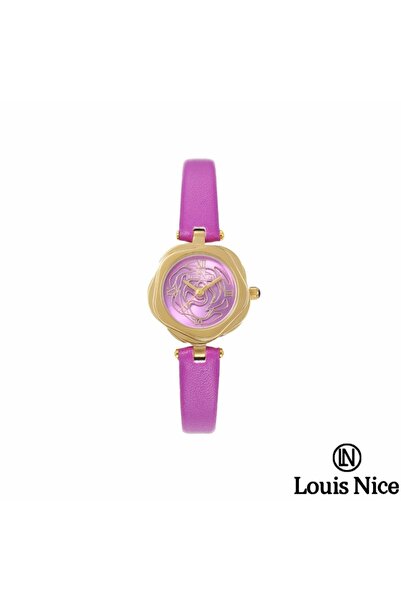 Louis Nice Louis Nice women's watch, purple Leather