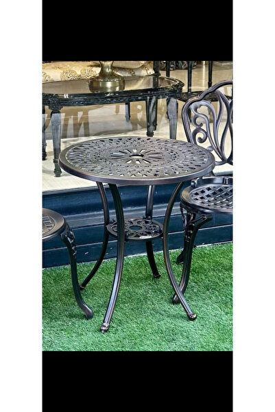 hascollection aliminyum Ferforje bakır renk 60 cm 1adet masa