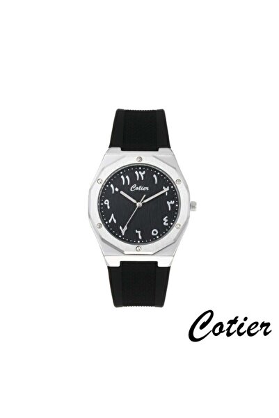 Cotier ساعة رجالية كوتير سيليكون اسود