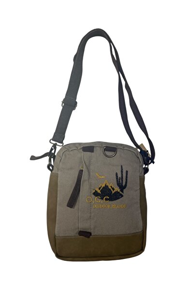 Old Cotton Vintage Small Casual Unisex Daily Crossbody Messenger Bag S Size 2...