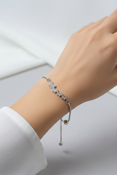 takimaster Women's Minimalist Butterfly Figured Adjustable Bracelet