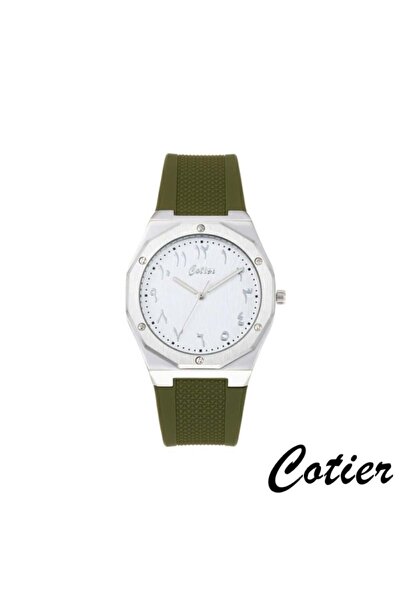 Cotier Couture men's watch, green silicone
