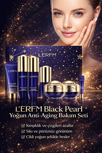 Mas Lord Black Pearl Cilt Bakım Seti | Yoğun Nemlendirme, Anti-Aging & Aydınl...