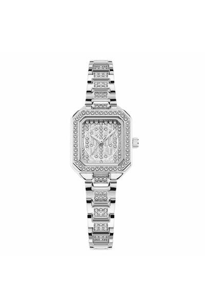 Louis Nice Women's evening watch, crystal steel, silver