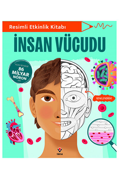 Tübitak Yayınları Resimli Etkinlik Kitabı - İnsan Vücudu