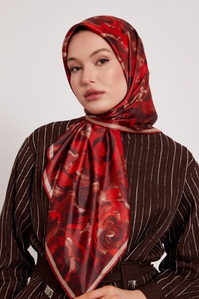 Levidor Floral Pastel Pattern Sparkling Crystal Scarf