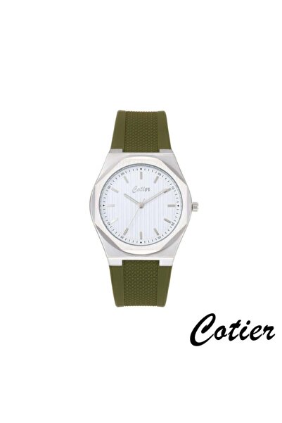 Cotier Couture men's watch, green silicone