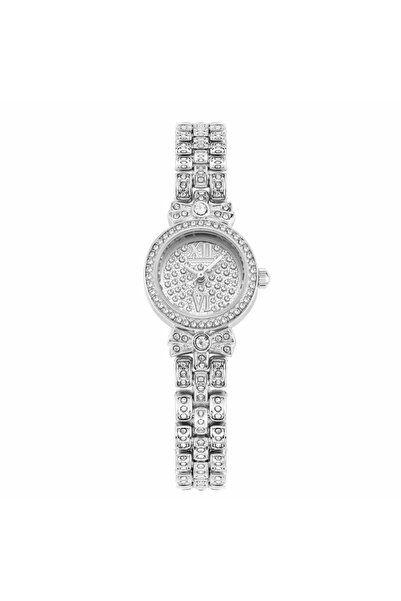 Louis Nice Women's evening watch, crystal steel, silver