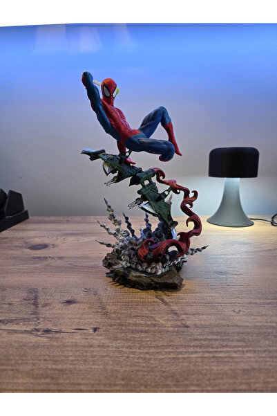 Pilovestik Örümcek Adam Green Goblin Sahnesi 25 cm - Özel El Boyaması Koleksiyon Figür