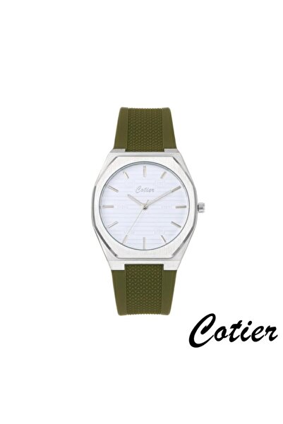 Cotier Couture men's watch, green silicone