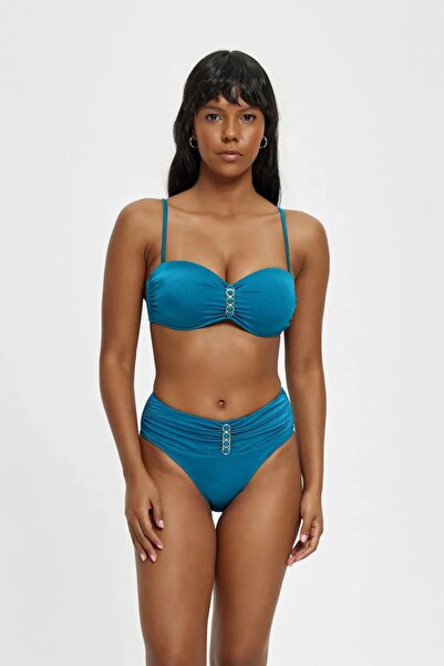 Louren B21180 Bikini Set with Empty Capsules-Petrol