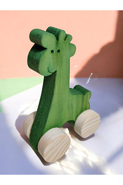 websunday Wooden Toy Giraffe Natural Handmade Toy
