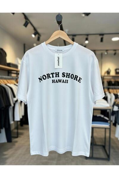 playwear Μπλουζάκι North Shore Hawaii με στάμπα, κανονική εφαρμογή, 100% βαμβ...