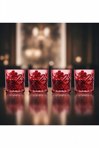 Paşabahçe Timelles Coffee Side Cup 4-Pack Red 52780