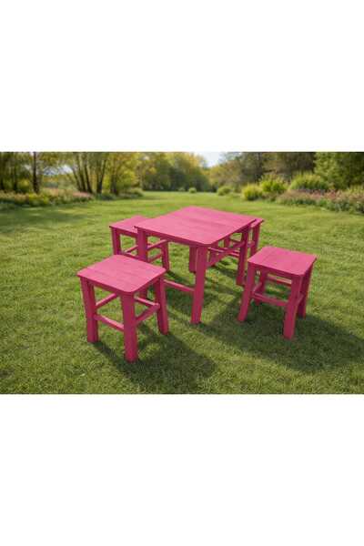 ALTINOLUK İNCİ AHŞAP Ahşap masa tabure takımı