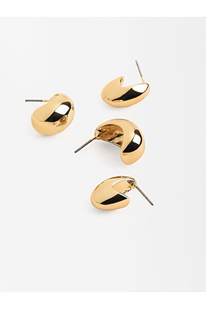 PARFOIS Gold Renkli Küpe Seti