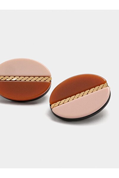 PARFOIS Oval Resin Küpe