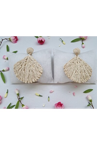 ahsenaksesuar2025 Hanging Raffia Beige Knitted Fan Model Large Size Wicker St...