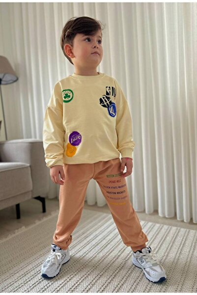 NURTOPU طقم للأولاد مكون من قطعتين، متوسط ​​السماكة، مناسب للفصول الأربعة، مص...