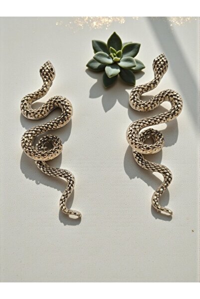 ahsenaksesuar2025 Altın Renk Şeklinde Pullu Dokulu Büyük Boy Vintage Çelik Ka...