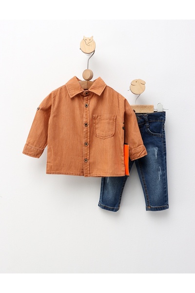MiniKids Carol elegant suit, brick model 68 (3-6 months)