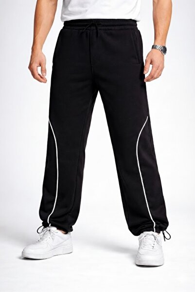 EDİZER COLLECTİON Ads Adjustable Leg Baggy Unisex Sweatpants