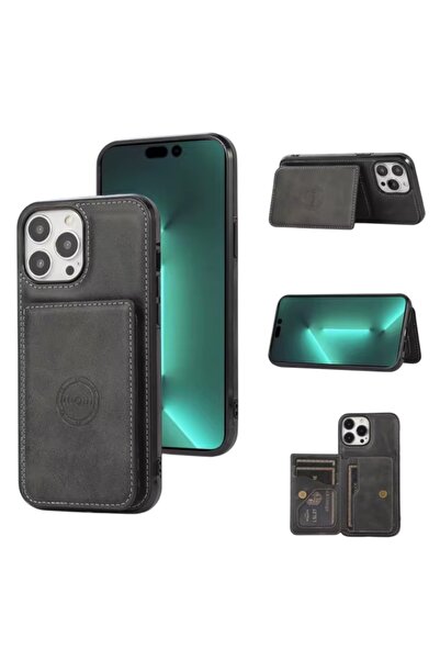 KILIF HOUSE iPhone 13 Compatible Premium Leather Wallet Case with Magsafe Sup...