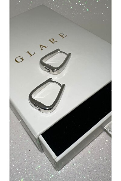 GLARE JEWELRY CO Dikdörtgen Modelli Halka Xuping Çelik Küpe