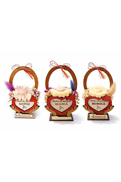 OEM Set 3 Aranjamente Florale 1-8 Martie, modele Mama, Bunica, Sotia , lucrat...