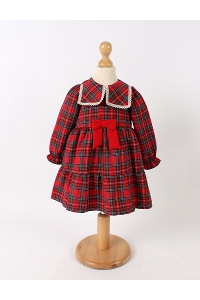 MiniKids Dress with bottom, Martha, red 98 (24-36 months)