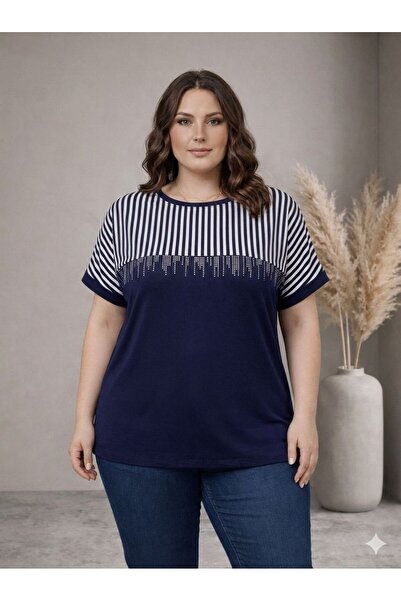 Vinola Plus Size Viscose Combed Fabric High Quality Comfortable Cut Stone Det...