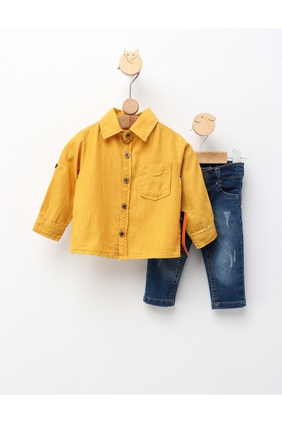 MiniKids Carol elegant suit, yellow model 68 (3-6 months)