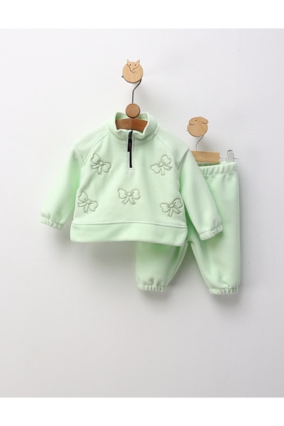 MiniKids Set gros polar fundite, verde 74 (6-9 luni)
