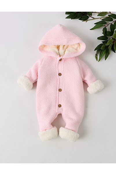 MiniKids Knitted baby jumpsuit Canario, pink 1 80 (9-12 months)