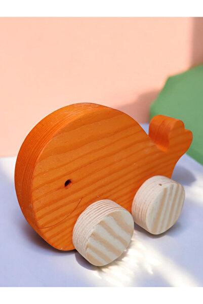 websunday Wooden Toy Whale Natural Handmade Toy