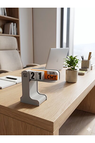 GSK Masa Takvimi – Dekoratif Özel Tasarım Türkçe, Çalışma Masası Takvimi