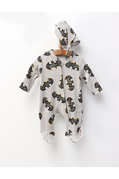 MiniKids Jumpsuit with fez, Night Hero Batman, gray-yellow 68 (3-6 months)