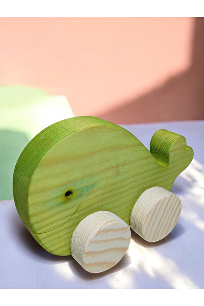 websunday Wooden Toy Whale Natural Handmade Toy