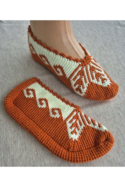 PİNA HEDİYELİK AKSESUAR El Örgüsü Tunus İşi Patik 36-38 Çeyizlik Patik Hediye...